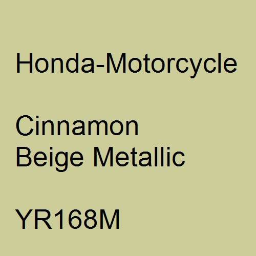 Honda-Motorcycle, Cinnamon Beige Metallic, YR168M.